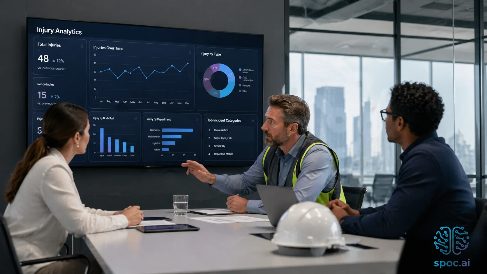 spoc.ai founding team collaborating on injury management technology
